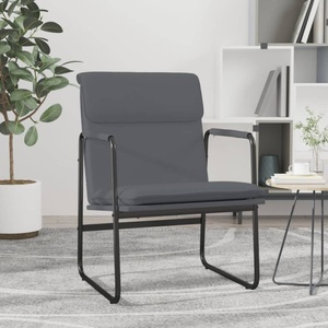 vidaXL, vidaXL Loungesessel Grau 55x64x80 cm Kunstleder, 