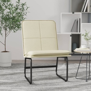 vidaXL, vidaXL Loungesessel Creme 54x75x76 cm Kunstleder, 