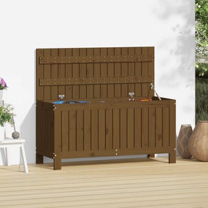 vidaXL, vidaXL Gartentruhe Honigbraun 108x42,5x54 cm Massivholz Kiefer, vidaXL Gartentruhe Honigbraun 108x42,5x54 cm Massivholz Kiefer