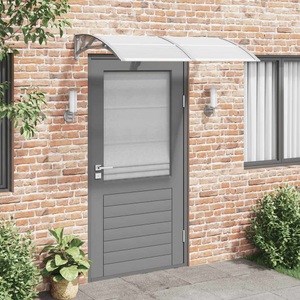 vidaXL, vidaXL Türvordach Grau 150x100 cm Polycarbonat, vidaXL Türvordach Grau 150x100 cm Polycarbonat