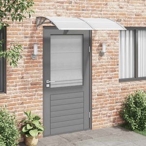vidaXL, vidaXL Türvordach Grau 150x80 cm Polycarbonat, vidaXL Türvordach Grau 150x75 cm Polycarbonat