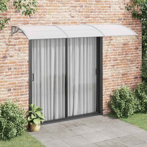 vidaXL, vidaXL Türvordach Grau 300x80 cm Polycarbonat, vidaXL Türvordach Grau 300x75 cm Polycarbonat
