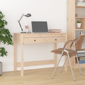 vidaXL, vidaXL Schreibtisch mit Schubladen 100x50x78 cm Massivholz Kiefer, vidaXL Schreibtisch mit Schubladen 100x50x78 cm Massivholz Kiefer