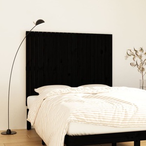 vidaXL, vidaXL Wand-Kopfteil Schwarz 140x3x110 cm Massivholz Kiefer, vidaXL Wand-Kopfteil Schwarz 140x3x110 cm Massivholz Kiefer