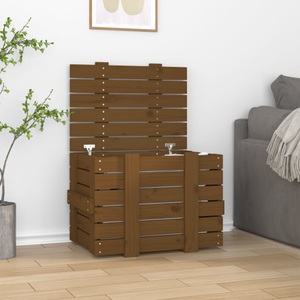 vidaXL, vidaXL Truhe Honigbraun 58x40,5x42 cm Massivholz Kiefer, vidaXL Truhe Honigbraun 58x40,5x42 cm Massivholz Kiefer