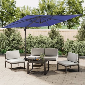 vidaXL, vidaXL LED-Ampelschirm Azurblau 400x300 cm, vidaXL LED-Ampelschirm Azurblau 400x300 cm