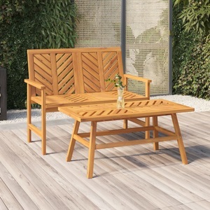 vidaXL, vidaXL 2-tlg. Garten-Lounge-Set Massivholz Akazie