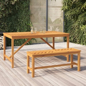 vidaXL Gartenbank 110 cm Massivholz Akazie
