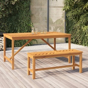 vidaXL, vidaXL Gartenbank 110 cm Massivholz Akazie