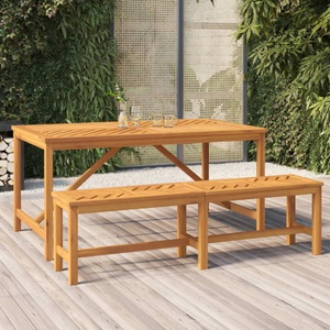 vidaXL, vidaXL Garten-Esstisch 150x90x74 cm Massivholz Akazie, vidaXL Garten-Esstisch 150x90x74 cm Massivholz Akazie