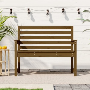 vidaXL, vidaXL Gartenbank Honigbraun 109x48x91,5 cm Massivholz Kiefer, vidaXL Gartenbank Honigbraun 109x48x91,5 cm Massivholz Kiefer