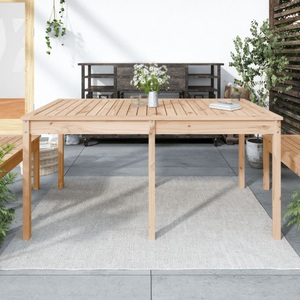 vidaXL, vidaXL Gartentisch 159,5x82,5x76 cm Massivholz Kiefer, vidaXL Gartentisch 159,5x82,5x76 cm Massivholz Kiefer