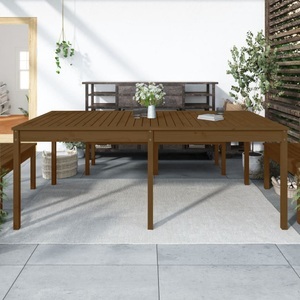 vidaXL, vidaXL Gartentisch Honigbraun 203,5x100x76 cm Massivholz Kiefer