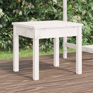 vidaXL, vidaXL Gartenbank Weiß 50x44x45 cm Massivholz Kiefer, 