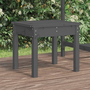 vidaXL, vidaXL Gartenbank Grau 50x44x45 cm Massivholz Kiefer