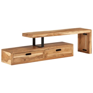 vidaXL, vidaXL TV-Schrank Massivholz Akazie, vidaXL TV-Schrank Massivholz Akazie