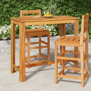 vidaXL, vidaXL Garten-Bartisch 120x60x105 cm Massivholz Akazie, vidaXL Garten-Bartisch 120x60x105 cm Massivholz Akazie