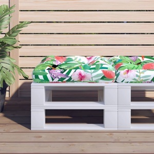 vidaXL, vidaXL Palettenkissen Mehrfarbig 50x50x12 cm Stoff, 