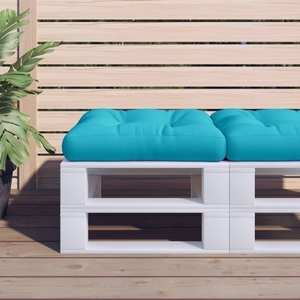 vidaXL, vidaXL Kissen für Palettensofa Türkis 60x60x12 cm Stoff, vidaXL Palettenkissen Türkis 60x60x12 cm Stoff