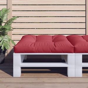 vidaXL, vidaXL Palettenkissen Weinrot 70x70x12 cm Stoff, vidaXL Palettenkissen Weinrot 70x70x12 cm Stoff