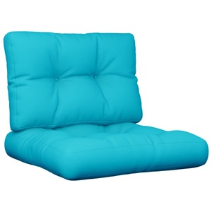 vidaXL, vidaXL Kissen für Palettensofa 2 Stk. Türkis Stoff, vidaXL Palettenkissen 2-tlg. Türkis Stoff