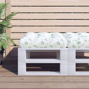 vidaXL, vidaXL Palettenkissen Blattmuster 58x58x10 cm Oxford-Gewebe, vidaXL Palettenkissen Blattmuster 58x58x10 cm Oxford-Gewebe