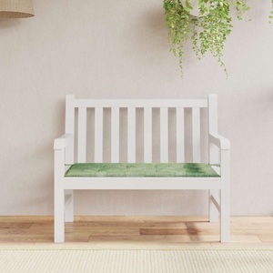 vidaXL, vidaXL Gartenbank-Auflage Blattmuster 120x50x3 cm Oxford-Gewebe