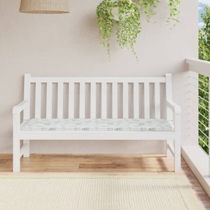 vidaXL, vidaXL Gartenbank-Auflage Blattmuster 150x50x3 cm Oxford-Gewebe, vidaXL Gartenbank-Auflage Blattmuster 150x50x3 cm Oxford-Gewebe