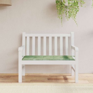 vidaXL, vidaXL Gartenbank-Auflage Blattmuster 100x50x3 cm Oxford-Gewebe