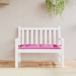 vidaXL, vidaXL Bankauflage Rosa 100x50x7 cm Stoff, vidaXL Gartenbank-Auflage Rosa 100x50x7 cm Oxford-Gewebe