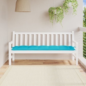 vidaXL, vidaXL Bankauflage Türkis 180x50x7 cm Stoff, vidaXL Gartenbank-Auflage Türkis 180x50x7 cm Oxford-Gewebe