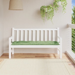 vidaXL, vidaXL Bankauflage Blattmuster 150x50x7 cm Stoff, vidaXL Gartenbank-Auflage Blattmuster 150x50x7 cm Oxford-Gewebe
