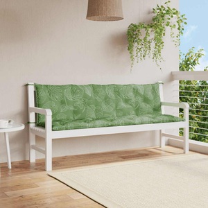 vidaXL, vidaXL Bankauflagen 2 Stk. Blattmuster 180x50x7 cm Stoff, vidaXL Gartenbank-Auflagen 2 Stk. Bluttmuster Oxford-Gewebe