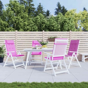 vidaXL, vidaXL Hochlehner-Auflagen 4 Stk. Rosa Oxford-Gewebe, 