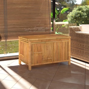 vidaXL, vidaXL Gartentruhe 90x52x55 cm Bambus, vidaXL Gartentruhe 90x52x55 cm Bambus