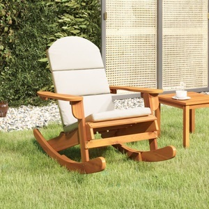 vidaXL, vidaXL Adirondack-Schaukelstuhl mit Kissen Massivholz Akazie, 