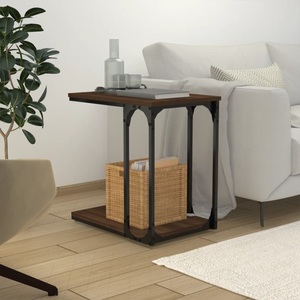 vidaXL, vidaXL Beistelltisch Braun Eichen-Optik 50x35x52 cm Holzwerkstoff, vidaXL Beistelltisch Braun Eichen-Optik 50x35x52 cm Holzwerkstoff