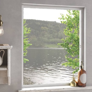 vidaXL, vidaXL Insektenschutz für Fenster Weiß 100x120 cm, 