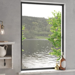 vidaXL, vidaXL Insektenschutz für Fenster Anthrazit 90x120 cm, vidaXL Insektenschutz für Fenster Anthrazit 90x120 cm