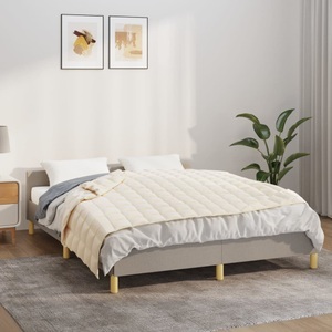 vidaXL, vidaXL Gewichtsdecke Hellcreme 135x200 cm 6 kg Stoff, vidaXL Gewichtsdecke Hellcreme 135x200 cm 6 kg Stoff