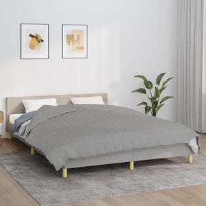 vidaXL, vidaXL Gewichtsdecke Grau 200x230 cm 9 kg Stoff, vidaXL Gewichtsdecke Grau 200x230 cm 9 kg Stoff