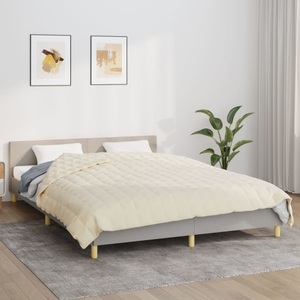 vidaXL, vidaXL Gewichtsdecke Hellcreme 200x230 cm 13 kg Stoff, vidaXL Gewichtsdecke Hellcreme 200x230 cm 13 kg Stoff
