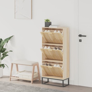vidaXL, vidaXL Schuhschrank 52x25x120 cm Holzwerkstoff