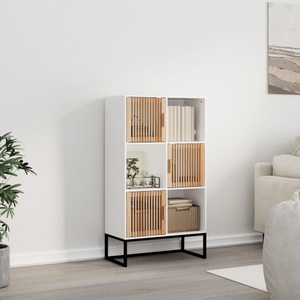 vidaXL, vidaXL Highboard Weiß 70x35x125 cm Holzwerkstoff, 