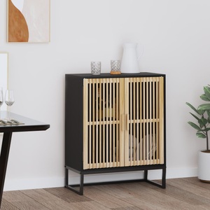 vidaXL, vidaXL Sideboard Schwarz 60x30x75 cm Holzwerkstoff
