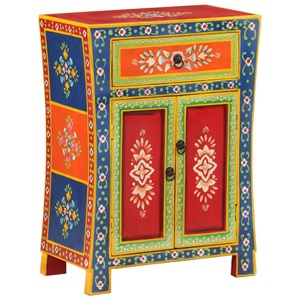 vidaXL, vidaXL Sideboard Handbemalt 54x30x74 cm Massivholz Mango