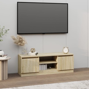 vidaXL, vidaXL TV-Schrank mit Tür Sonoma-Eiche 102x30x36 cm, vidaXL TV-Schrank mit Tür Sonoma-Eiche 102x30x36 cm