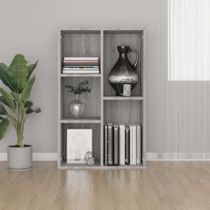 vidaXL, vidaXL Bücherregal/Sideboard Grau Sonoma 50x25x80 cm Holzwerkstoff