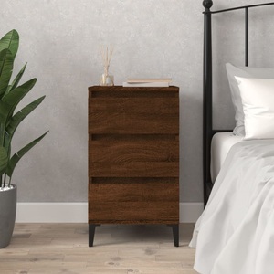 vidaXL, vidaXL Nachttisch Braun Eichen-Optik 40x35x70 cm Holzwerkstoff