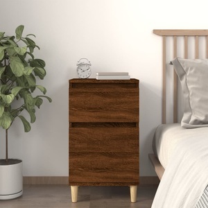vidaXL, vidaXL Nachttisch Braun Eichen-Optik 40x35x70 cm, vidaXL Nachttisch Braun Eichen-Optik 40x35x70 cm